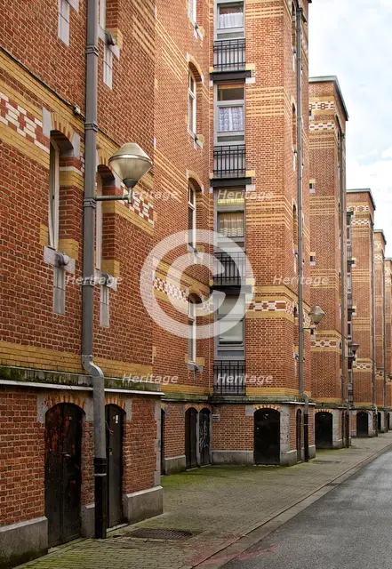 Cite Hellemans, Rue Blaes, Brussels, Belgium, (c1905-1914), c2014-2017. Artist: Alan John Ainsworth.