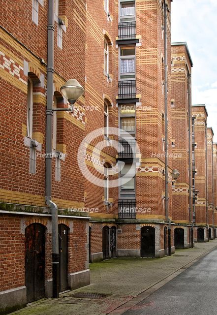 Cite Hellemans, Rue Blaes, Brussels, Belgium, (c1905-1914), c2014-2017. Artist: Alan John Ainsworth.