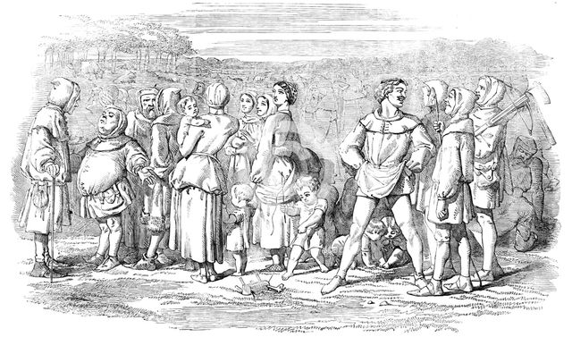 Citizens of London walking in the Pleasant Pastures of Smethefelde, 1857. Creator: Unknown.
