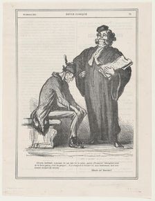 Citoyen Bertrand, mon ami, tu me fais de la peine, parole d'honneur!, 1871. Creator: Honore Daumier