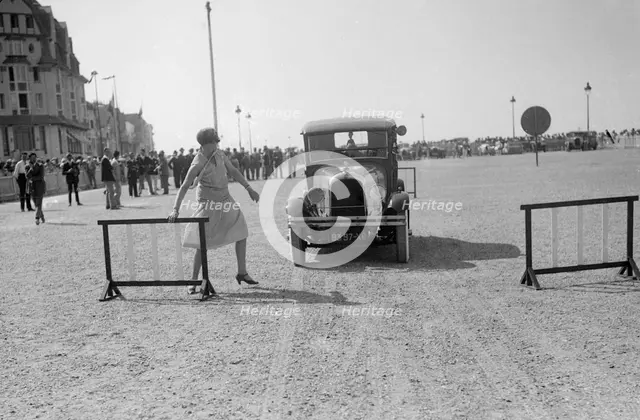 Citroen competing at Boulogne Motor Week, France, 1928. Artist: Bill Brunell.