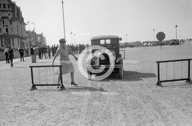 Citroen competing at Boulogne Motor Week, France, 1928. Artist: Bill Brunell.