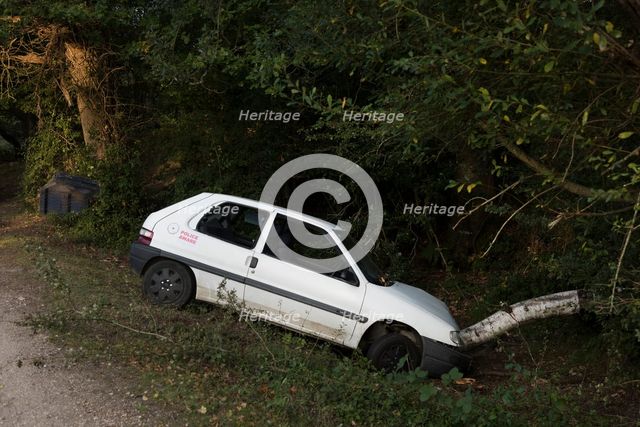 Citroen Saxo accident 2016. Creator: Unknown.