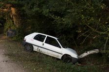 Citroen Saxo accident 2016. Creator: Unknown