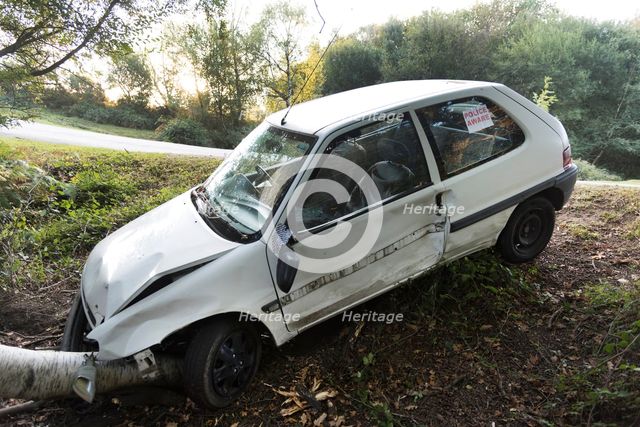 Citroen Saxo accident 2016. Creator: Unknown.