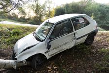 Citroen Saxo accident 2016. Creator: Unknown