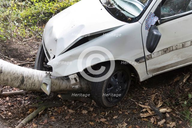 Citroen Saxo accident 2016. Creator: Unknown.