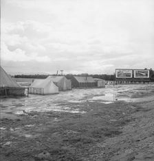 Citrus workers in winter quarters, near Lindsay, Tulare County, California , 1939. Creator: Dorothea Lange