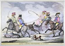 Cits Airing Themselves on a Sunday, 1809. Artist: Thomas Rowlandson
