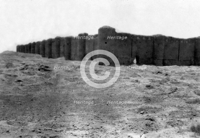 City walls, Samarra, Mesopotamia, 1918. Artist: Unknown