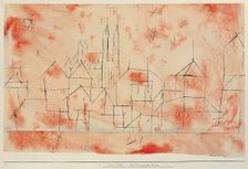 City with gothic cathedral (Stadt mit gotischem Muenster), 1925
