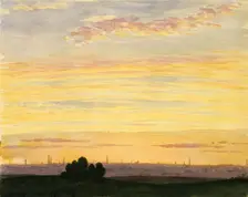 City and Sunset, . Creator: Henry Farrer