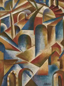 City. Artist: Exter, Alexandra Alexandrovna (1882-1949)