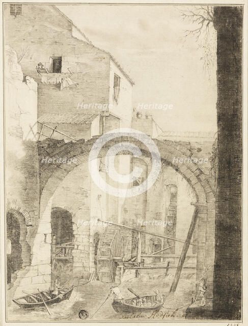 City Canal, 1778. Creator: George Hadfield.