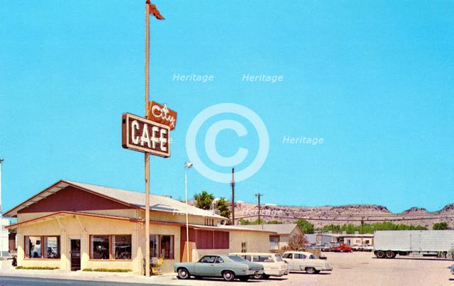 City Cafe, Kingman, Arizona, USA, 1951. Artist: Unknown
