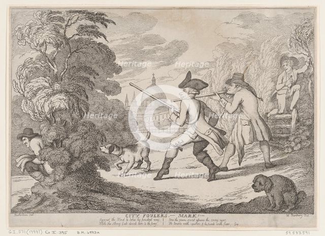 City Foulers-Mark!, 1799., 1799. Creator: Thomas Rowlandson.
