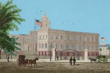 City hall, New York, 1837, (1850). Creator: Jules Louis Arnout