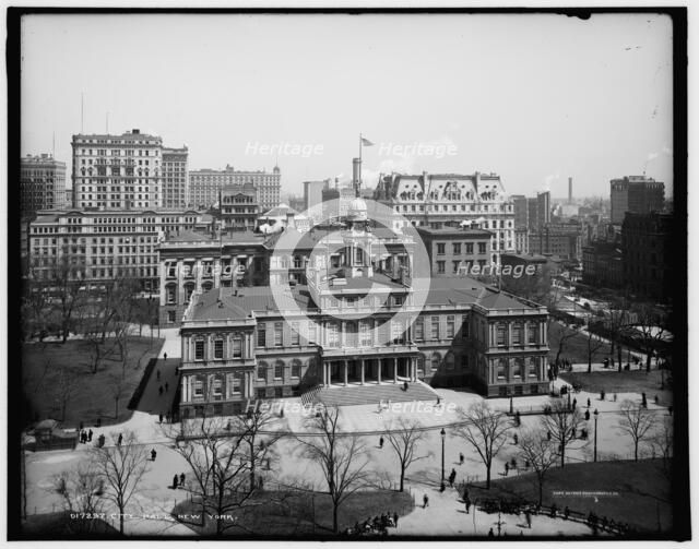 City Hall, New York, c1904. Creator: Unknown.