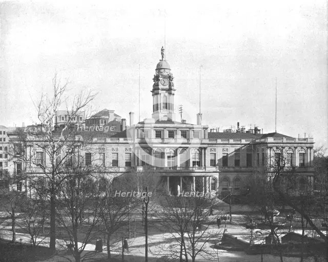 City Hall, New York, USA, c1900.  Creator: Unknown.
