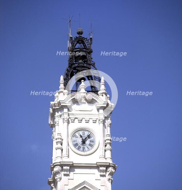 City Hall of Valencia, clock detail.