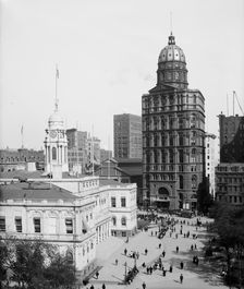 City Hall and World Building, New York., c1905. Creator: Unknown