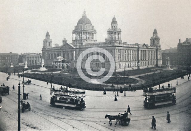 'City Hall, Belfast', 1917. Artist: Unknown.