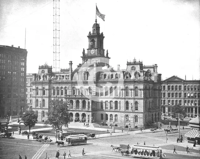City Hall, Detroit, Michigan, USA, c1900. Creator: Unknown.