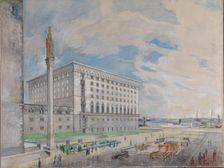 City Hall in Oslo, probably 1925. Creator: Unknown