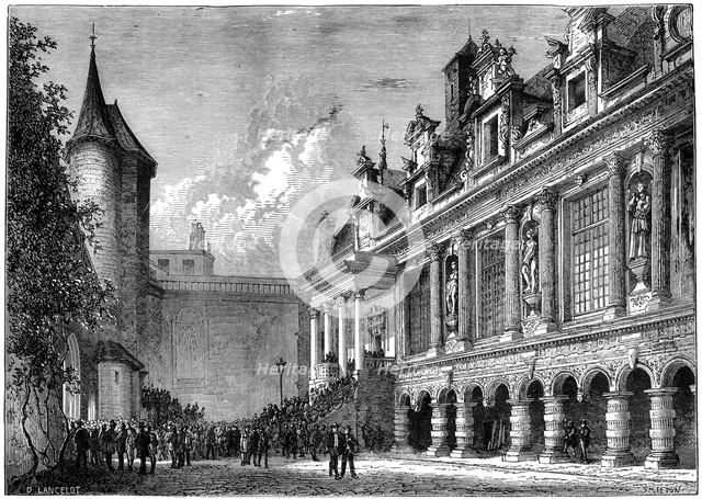 City Hall in La Rochelle, France, 1882-1884. Artist: Smeeton