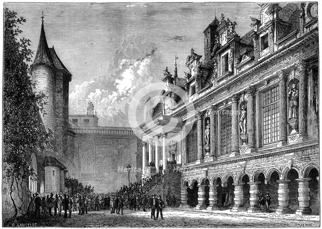 City Hall in La Rochelle, France, 1882-1884. Artist: Smeeton