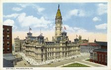 City Hall, Philadelphia, Pennsylvania, USA, 1914