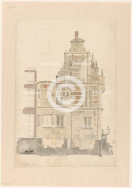 City Hall, The Hague, 1855. Creator: Bartholomeus Johannes van Hove.