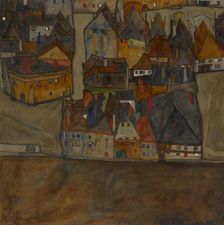 City In Twilight (The Small City II), 1913. Creator: Schiele, Egon (1890-1918)