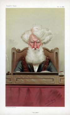 City Justice 1880. Artist: Spy