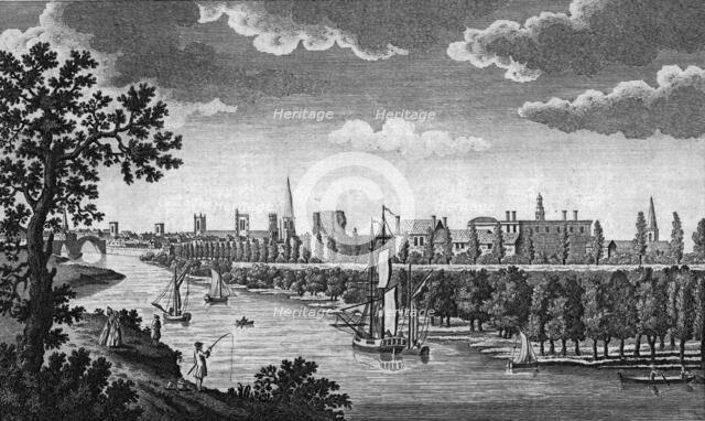 City of York and River Ouse, Yorkshire, c1776. Artist: Unknown.