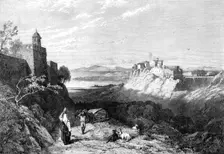 "City of Chiusi, Etruria", by T. M. Richardson, from the exhibition..., 1864. Creator: W Palmer