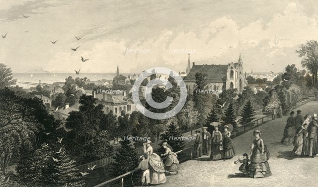 'City of Cleveland, from Reservoir Walk', 1872.  Creator: Robert Hinshelwood.