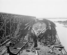 City of Cleveland, Steamer #168 on the ways, 1907. Creator: Unknown