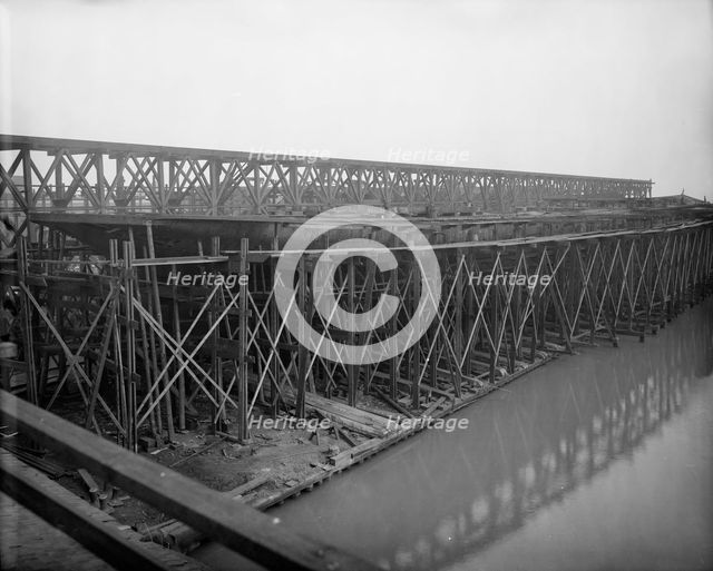 City of Cleveland, Steamer #168 on the ways, 1907. Creator: Unknown.