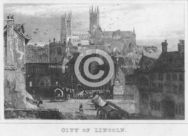 'City of Lincoln', 1845. Artist: Thomas Dugdale.