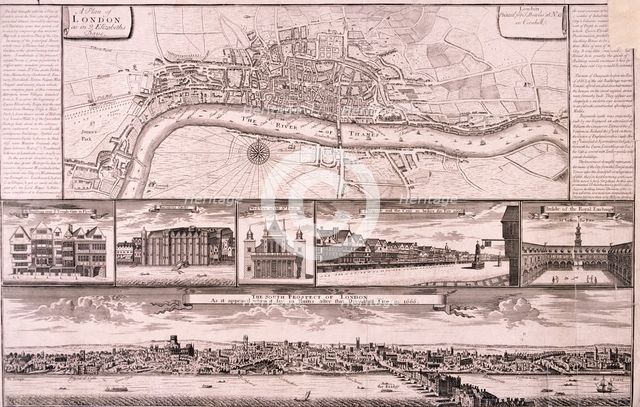 City of London, c1560, (c1750). Artist: Anon