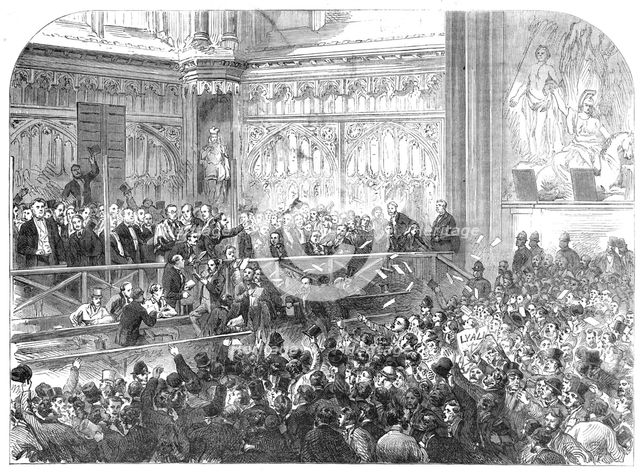 City of London Election: the nomination at Guildhall, 1865. Creator: Unknown.