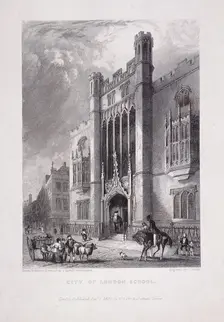 City of London School, London, 1837. Artist: John Woods