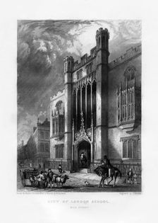 City of London School, London, 19th century.Artist: J Woods