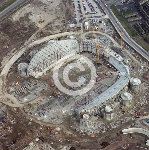 City of Manchester Stadium, Manchester, under construction, March 2001. Artist: Unknown.