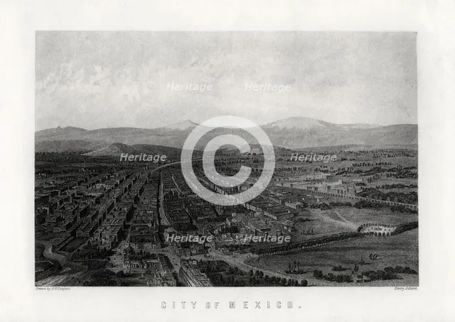 'City of Mexico', 1883. Artist: Henry Adlard