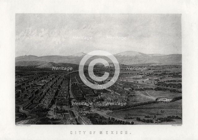 'City of Mexico', 1883. Artist: Henry Adlard
