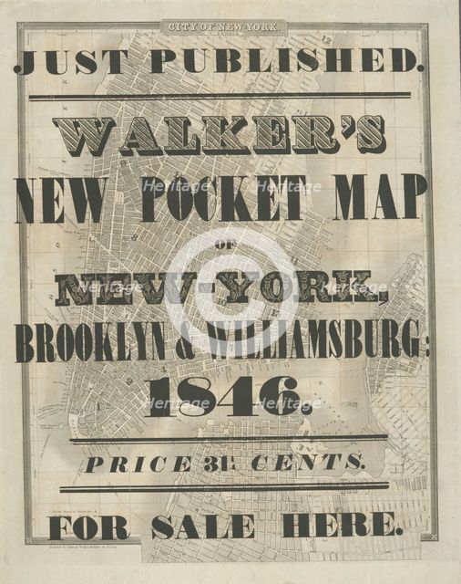 City of New-York, c1846. Creator: William Kemble.