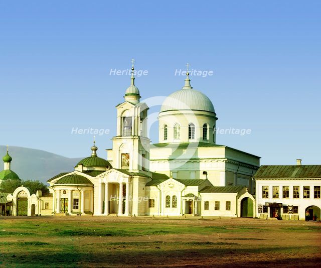 City of Rzhev - Nativity of Christ Cathedral, 1910. Creator: Sergey Mikhaylovich Prokudin-Gorsky.