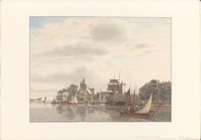 City on the water, 1845. Creator: Hendrik Abraham Klinkhamer